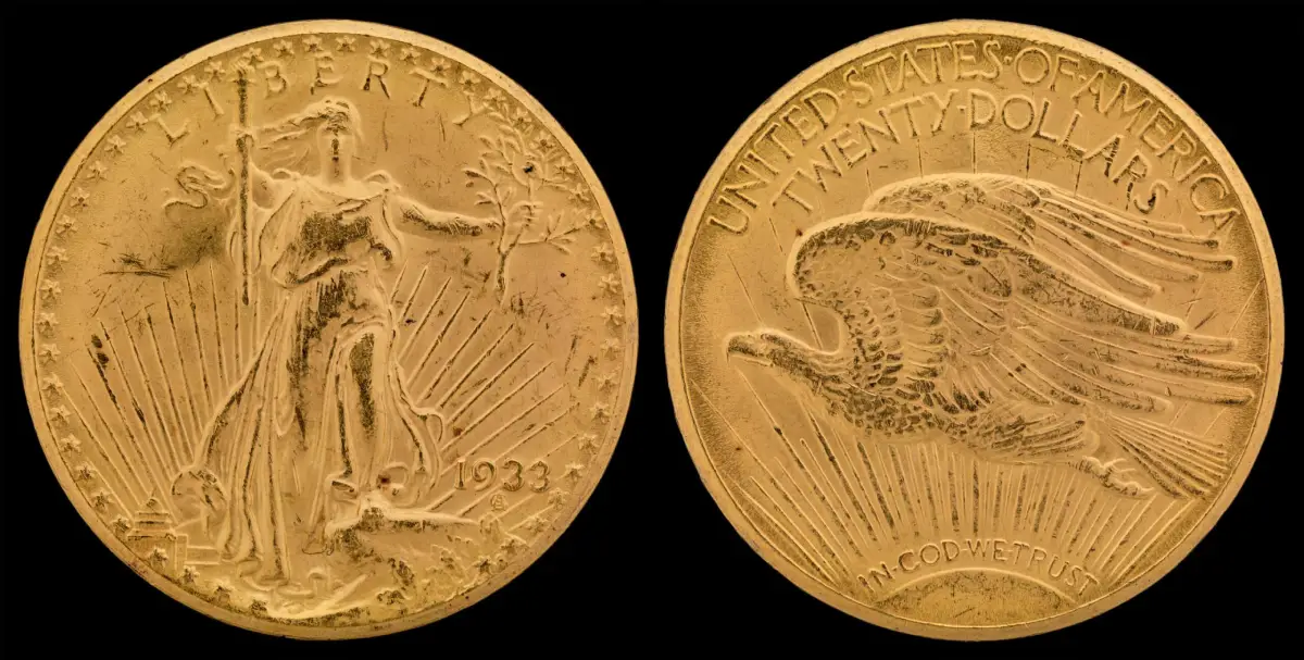 This is the MOST rare and MOST valuable coin in the world: the 1933 Saint-Gaudens $20 gold double eagle.