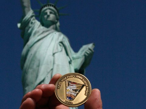 A 2010 West Point commemorative coin. 
