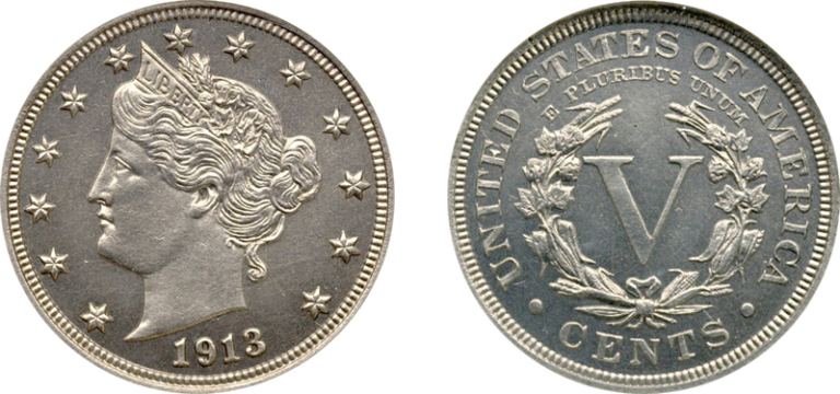 This is a rare 1913 Liberty Head nickel (or V nickel).