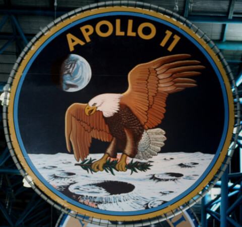 The Apollo 11 emblem became the primary focus of the reverse design for Eisenhower dollars minted from 1971 to 1974 and 1977 to 1978. The same design appeared on the back of Susan B. Anthony dollars, which were minted from 1979 to 1981 and in 1999.