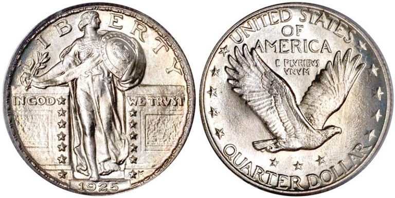 This is a 1925 Standing Liberty quarter.