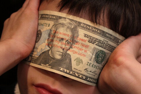 This is a Wheres George $20 bill, though many are $1, $5, and $10 bills. You can track your money at www.wheresgeorge.com. photo by woodleywonderworks at Flickr Wheres George