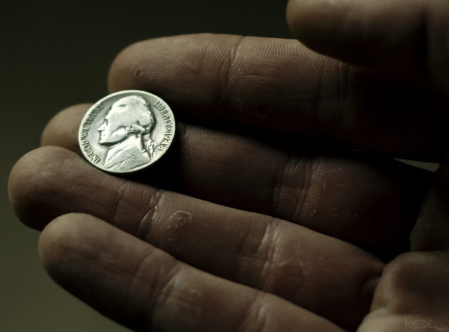 An old Jefferson nickel from 1948. It's not particularly valuable, but these old nickels are becoming harder to find in circulation. photo by kevinomara on Flickr An old Jefferson nickel from 1948. It's not particularly valuable, but these old nickels are becoming harder to find in circulation today.