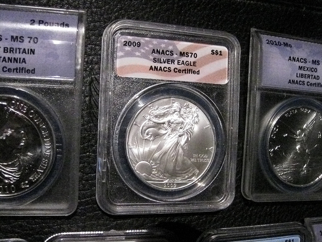 This silver eagle is seen alongside other types of silver bullion coins. photo by sirqitous on Flickr Silver Eagles