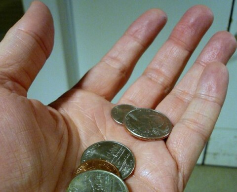 You can collect coins for free basically. Here's how... photo by chicagobart on Flickr collecting coins for free
