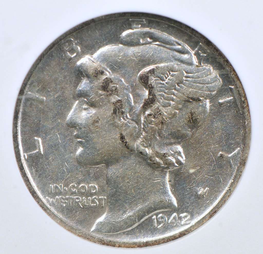 This is a rare 1942/1 Mercury dime. photo by NorthernLightsNumismatics on Flickr This is a rare 1942/1 Mercury dime.