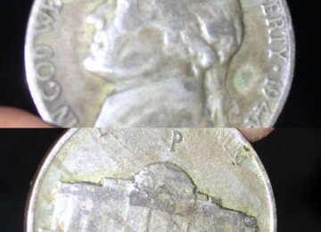Notice the "P" mintmark above the Monticello building on the reverse? That's one way to identify a silver nickel from a regular nickel! photo by Tobyotter on Flickr