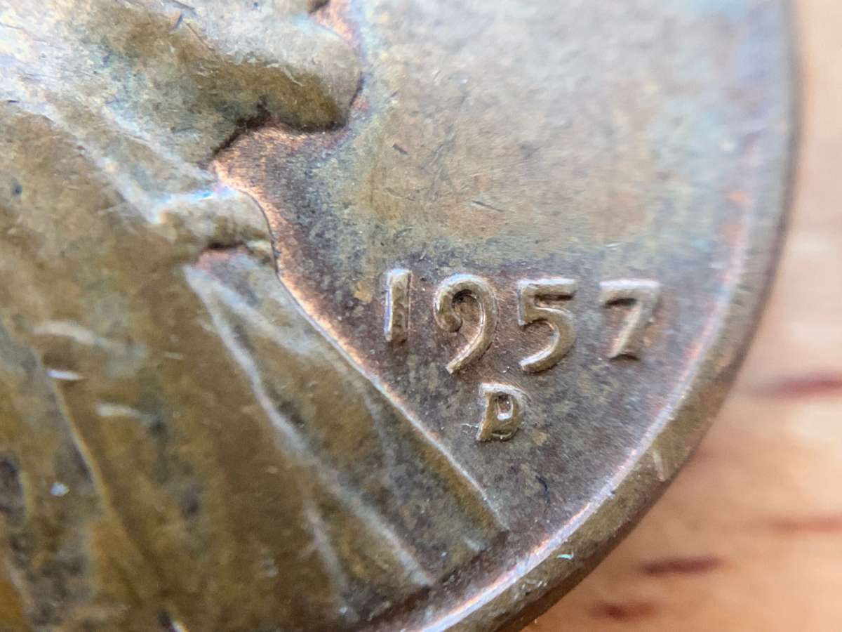 This 1957-D penny has a repunched mintmark. See the doubled "D" mintmark? photo by Joshua at TheFunTimesGuide.com An example of error coins with repunched mint marks
