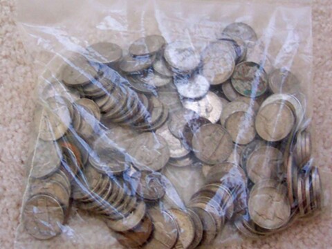 A bag filled with several years worth of United States rare coins... or so I thought. Turns out these silver coins I've been saving in a ziploc bag aren't worth as much as I'd hoped. photo by Lynnette at TheFunTimesGuide.com A bag filled with several years worth of United States rare coins... or so I thought. Turns out these silver coins I've been saving in a ziploc bag aren't worth as much as I'd hoped.
