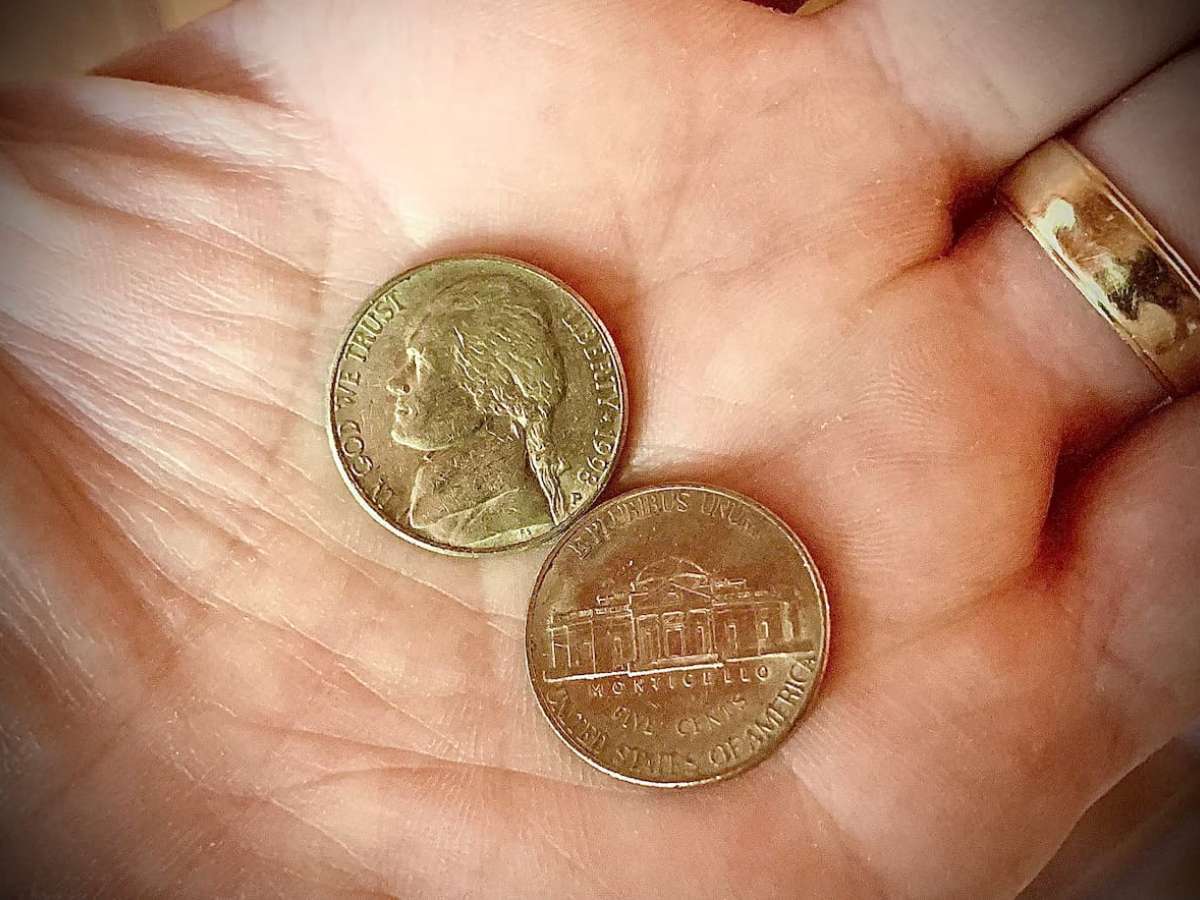 Some 1998 Jefferson nickel values are more than $2,500, with one 1998 error nickel worth $6,325! photo by Joshua at TheFunTimesGuide.com.