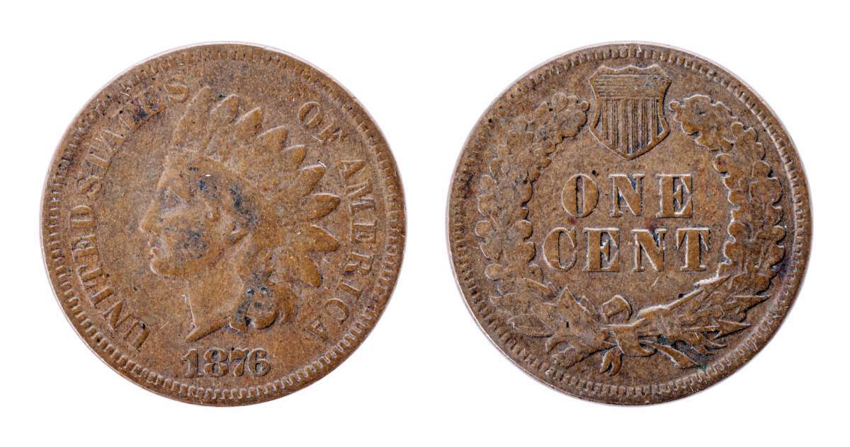 This is an example of an Indian Head penny with no mint mark.