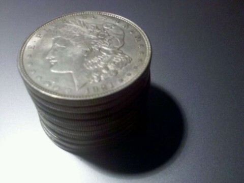 A DMPL Morgan dollar has beautiful, mirrored surfaces. 