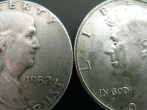 Find out what U.S. half dollar coins are made of... by year!