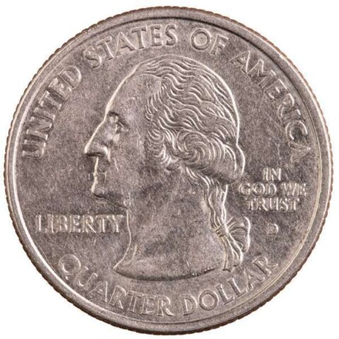 The obverse, or heads side, of the 1999 Georgia state quarter.
