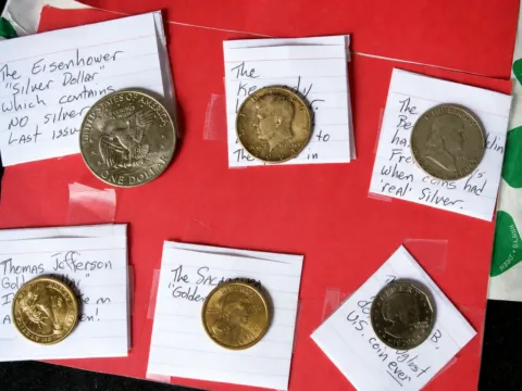 This is one way to "log" or keep track of the coins in your collection. 