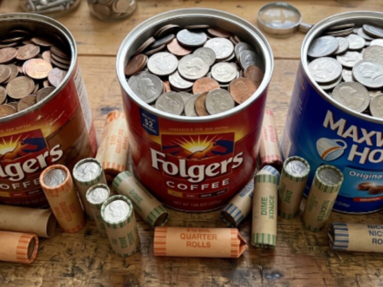 Coins kept in coffee cans. This may be what your collection of pocket change looks like. After sorting through your pocket change, you might want to set some basic goals -- like deciding which coins you'll ultimately decide to collect.